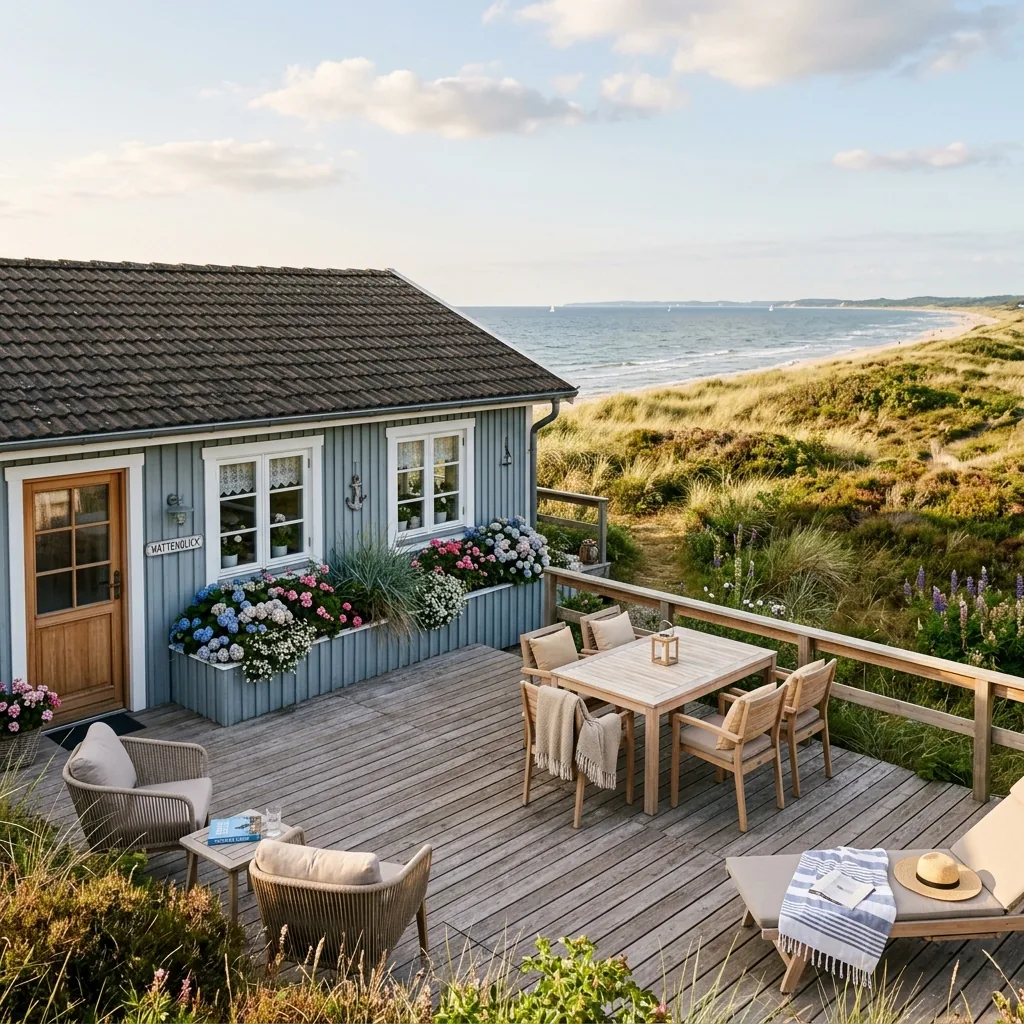 Ferienhaus Dünenblick – Cottage mit Meerblick
