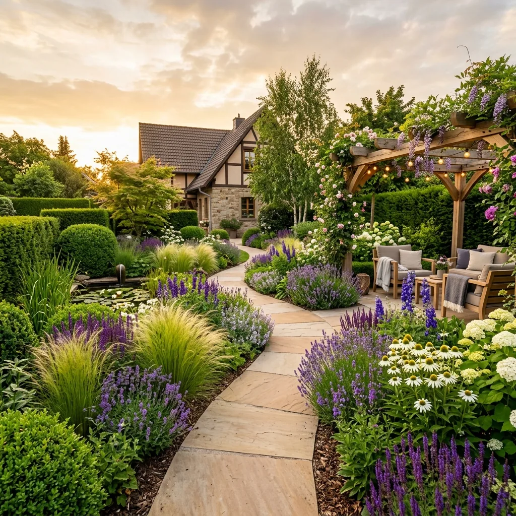 Traumgarten gestaltet von GrünWerk Gartenbau