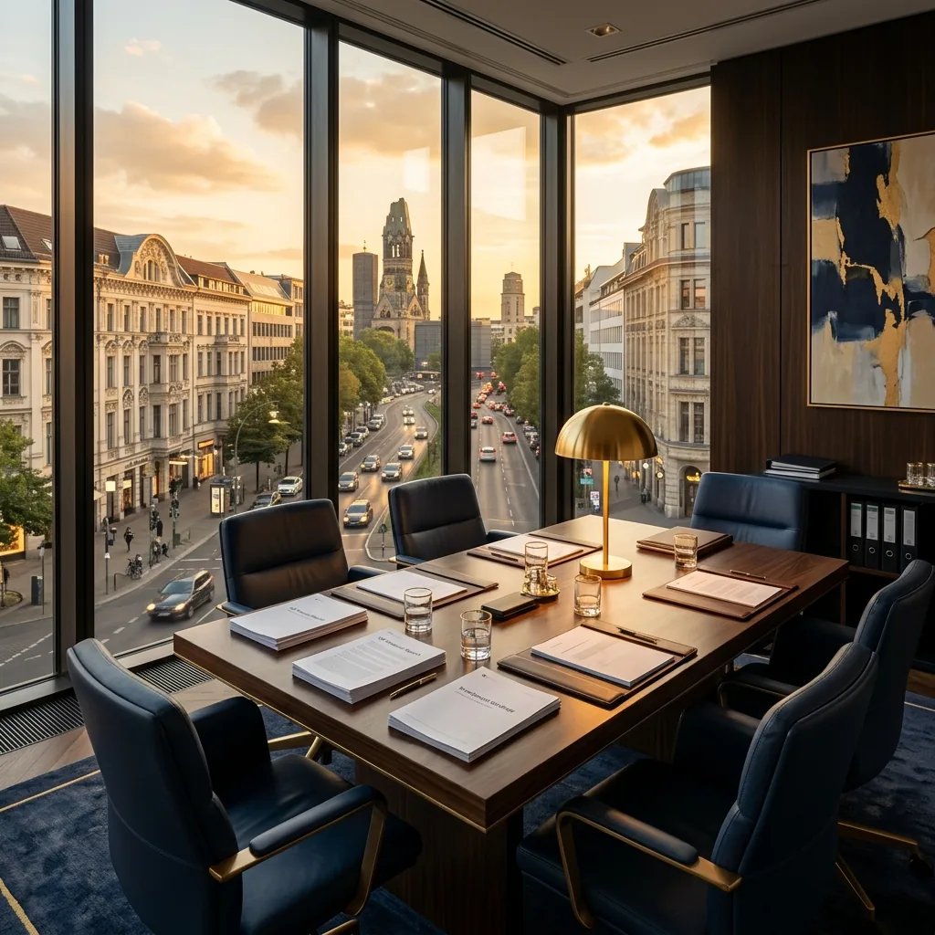 Beratungsgespräch in Berliner Premium-Büro – Meridian Advisory GmbH